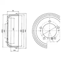BF404 DELPHI Тормозной барабан