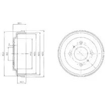 BF481 DELPHI Тормозной барабан