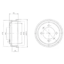 BF498 DELPHI Тормозной барабан