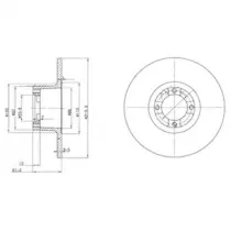 BG2081 DELPHI Тормозной диск