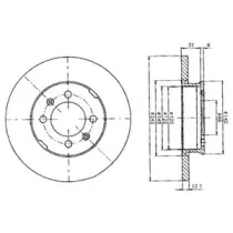 BG2150 DELPHI Тормозной диск