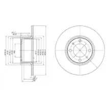 BG2176 DELPHI Тормозной диск