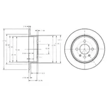 BG2202 DELPHI Тормозной диск
