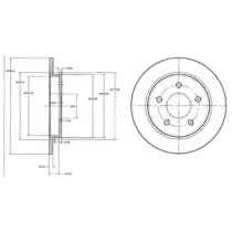 BG2332 DELPHI Тормозной диск