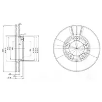 BG2423 DELPHI Тормозной диск