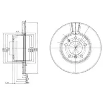 BG2433 DELPHI Тормозной диск