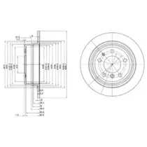 BG2437 DELPHI Тормозной диск
