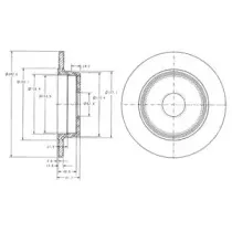 BG2510C DELPHI Тормозной диск