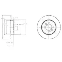 BG2694 DELPHI Тормозной диск