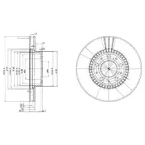 BG2719C DELPHI Тормозной диск