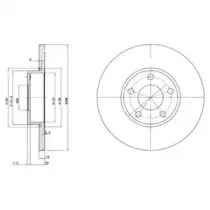 BG2749 DELPHI Тормозной диск