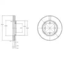 BG2798 DELPHI Тормозной диск