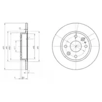 BG2803 DELPHI Тормозной диск