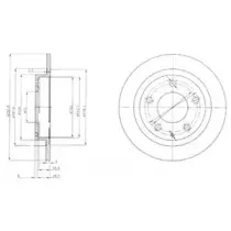 BG3084 DELPHI Тормозной диск
