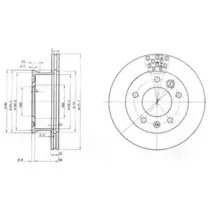 BG3236 DELPHI Тормозной диск