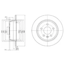 BG3241 DELPHI Тормозной диск