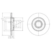 BG3416C DELPHI Тормозной диск
