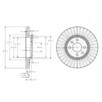 BG3430C DELPHI Тормозной диск