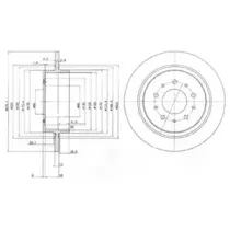 BG3502 DELPHI Тормозной диск