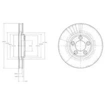 BG3511 DELPHI Тормозной диск