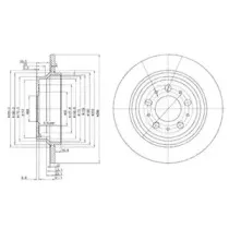 BG3515 DELPHI Тормозной диск