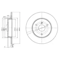 BG3526 DELPHI Тормозной диск