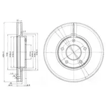 BG3547 DELPHI Тормозной диск