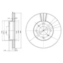 BG3596C DELPHI Тормозной диск