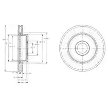 BG3659 DELPHI Тормозной диск