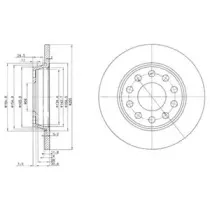BG3674 DELPHI Тормозной диск