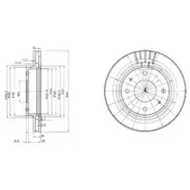 BG3750 DELPHI Тормозной диск