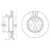 BG3768C DELPHI Тормозной диск