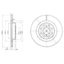 BG3825 DELPHI Тормозной диск