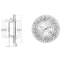 BG3828 DELPHI Тормозной диск