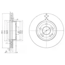 BG3838C DELPHI Тормозной диск