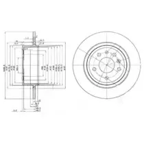 BG3908 DELPHI Тормозной диск