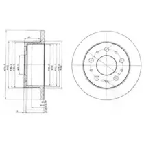 BG3923 DELPHI Тормозной диск