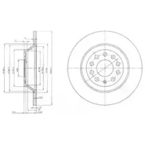 BG3956 DELPHI Тормозной диск
