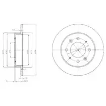 BG4017 DELPHI Тормозной диск