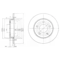 BG4025 DELPHI Тормозной диск
