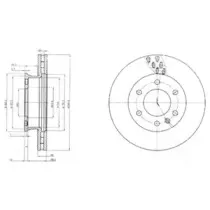 BG4032 DELPHI Тормозной диск