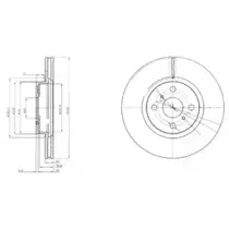 BG4054 DELPHI Тормозной диск