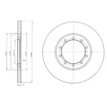 BG4075 DELPHI Тормозной диск