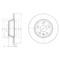 BG4089 DELPHI Тормозной диск