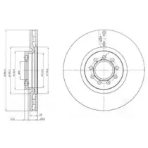 BG4101 DELPHI Тормозной диск