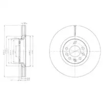 BG4110 DELPHI Тормозной диск