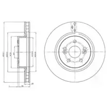 BG4111 DELPHI Тормозной диск