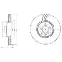 BG4123 DELPHI Тормозной диск