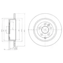 BG4124 DELPHI Тормозной диск