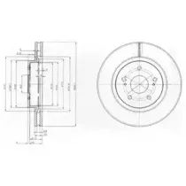 BG4131 DELPHI Тормозной диск
